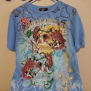 Christian Audigier designer graphic tshirt